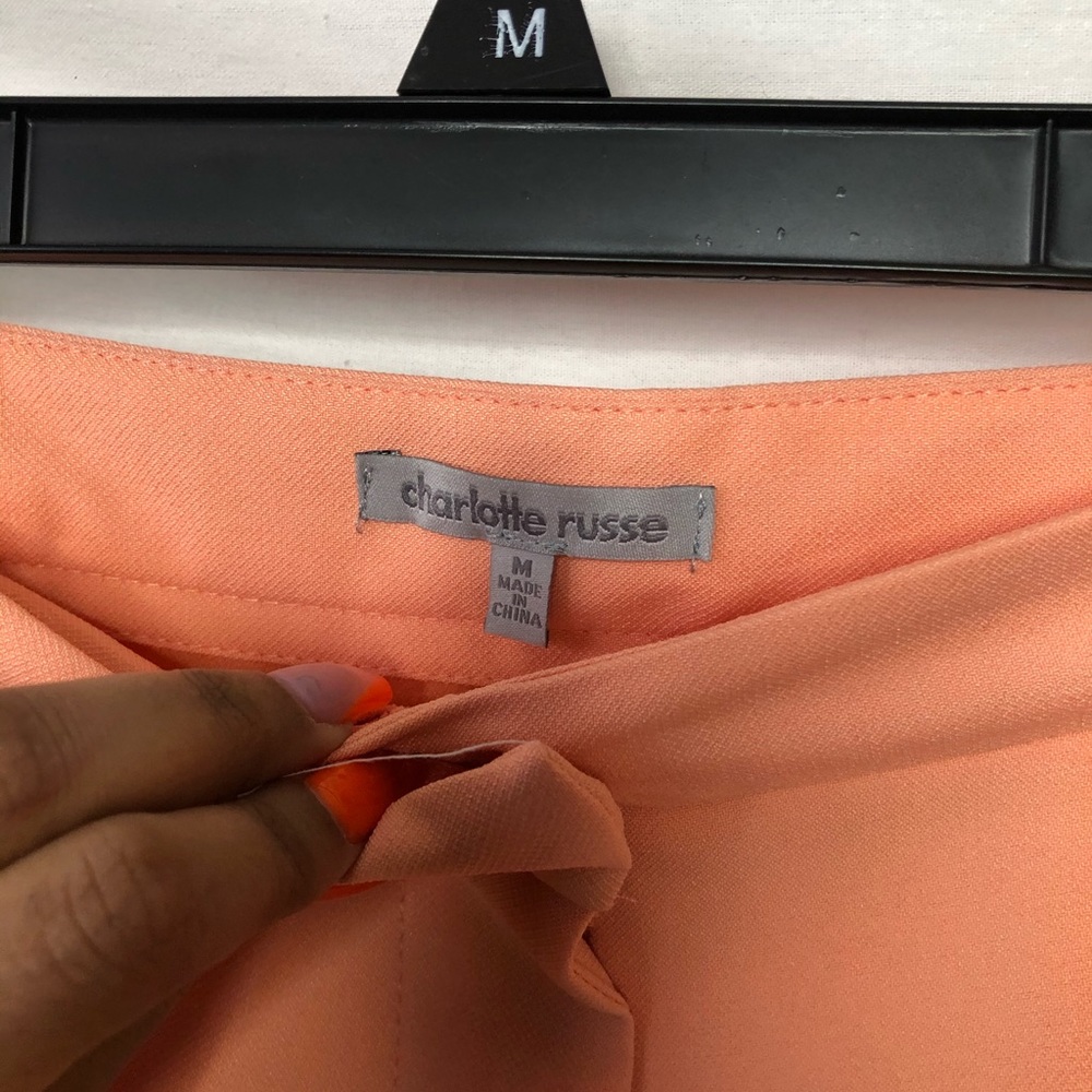 Peach Ruffle Ankled Pants - Picture 7 of 9